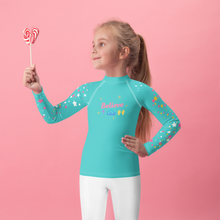 Load image into Gallery viewer, Believe Kids Rash Guard
