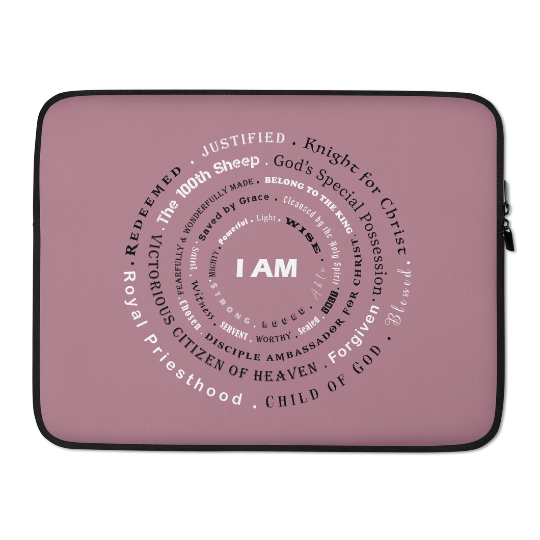 I AM Tri-Color Laptop Sleeve Tapestry 15