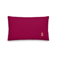 Load image into Gallery viewer, She is more precious than jewels Premium Pillow Burgundy
