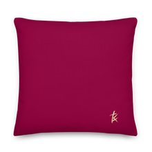 Load image into Gallery viewer, She is more precious than jewels Premium Pillow Burgundy
