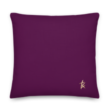 Load image into Gallery viewer, She is more precious than jewels Premium Pillow Tyrian Purple
