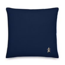 Load image into Gallery viewer, She is more precious than jewels Premium Pillow Navy
