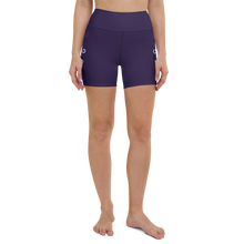 Load image into Gallery viewer, Child of God Yoga Shorts Purple
