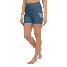 Load image into Gallery viewer, Child of God Yoga Shorts Indigo
