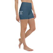 Load image into Gallery viewer, Child of God Yoga Shorts Indigo
