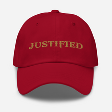 Load image into Gallery viewer, Justified 3D Embroidered Dad hat
