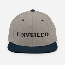 Load image into Gallery viewer, Unveiled Blk Font Snapback Hat
