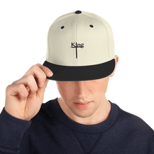 Load image into Gallery viewer, King blk/font Snapback Hat
