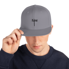 Load image into Gallery viewer, King Snapback Hat Blk Font
