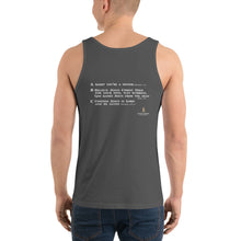 Load image into Gallery viewer, Men&#39;s ABC&#39;s White Font Tank Top
