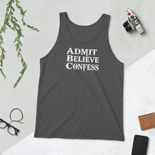 Load image into Gallery viewer, Men&#39;s ABC&#39;s White Font Tank Top
