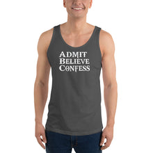 Load image into Gallery viewer, Men&#39;s ABC&#39;s White Font Tank Top
