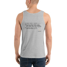 Load image into Gallery viewer, Men&#39;s ABC Black Font Tank Top
