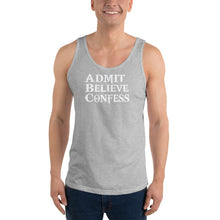 Load image into Gallery viewer, Men&#39;s ABC&#39;s White Font Tank Top
