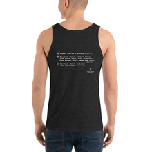 Load image into Gallery viewer, Men&#39;s ABC&#39;s White Font Tank Top
