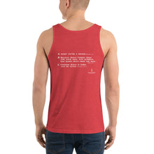 Load image into Gallery viewer, Men&#39;s ABC&#39;s White Font Tank Top
