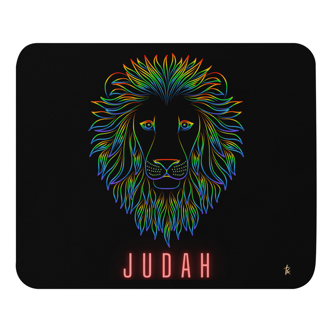 Lion of Judah Neon Mouse pad