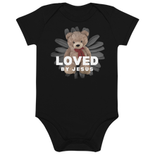 Load image into Gallery viewer, Loved by Jesus Organic cotton baby bodysuit
