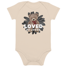 Load image into Gallery viewer, Loved by Jesus Organic cotton baby bodysuit
