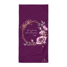 Load image into Gallery viewer, She is more precious than jewels Towel Tyrian Purple
