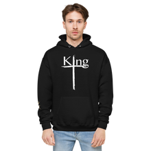 Load image into Gallery viewer, King Unisex fleece hoodie White Font
