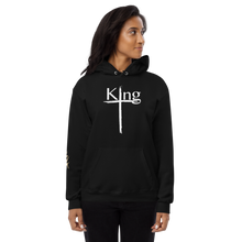 Load image into Gallery viewer, King Unisex fleece hoodie White Font
