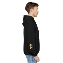 Load image into Gallery viewer, Unisex Kingz Armor Est white font fleece hoodie
