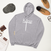 Load image into Gallery viewer, King Unisex fleece hoodie White Font
