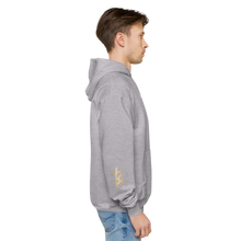 Load image into Gallery viewer, Unisex Kingz Armor Est white font fleece hoodie
