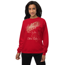 Load image into Gallery viewer, Hallelujah for the other side w/font fleece sweatshirt
