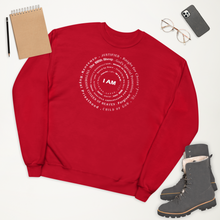 Load image into Gallery viewer, I AM w/font fleece sweatshirt
