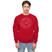 Load image into Gallery viewer, I AM w/font fleece sweatshirt
