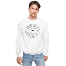 Load image into Gallery viewer, I AM blk/font fleece sweatshirt
