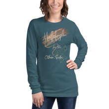 Load image into Gallery viewer, Hallelujah for the other side w/font Long Sleeve Tee
