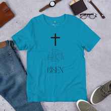 Load image into Gallery viewer, Cross, Buried, Risen Short-sleeve unisex t-shirt
