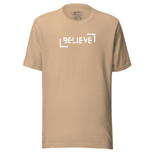 Load image into Gallery viewer, Believe corner frames Unisex t-shirt
