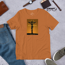 Load image into Gallery viewer, He is Risen Crucifix Short-sleeve unisex t-shirt
