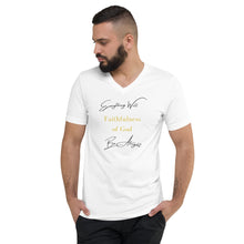 Load image into Gallery viewer, Everything Will Be Alright Unisex Short Sleeve V-Neck T-Shirt
