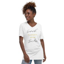 Load image into Gallery viewer, Everything Will Be Alright Unisex Short Sleeve V-Neck T-Shirt
