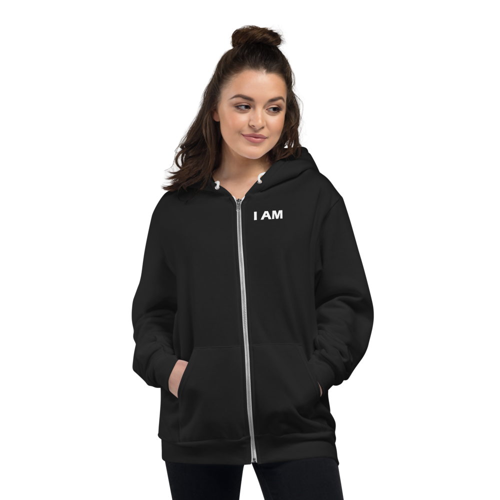 I AM Zipper Hoodie sweater