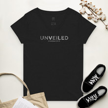 Load image into Gallery viewer, Unveiled Women’s recycled v-neck t-shirt
