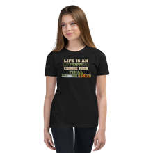 Load image into Gallery viewer, Life is an adventure choose your final destination Youth Short Sleeve T-Shirt
